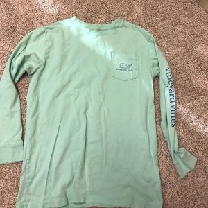 Vineyard vines long sleeve shirt kids Large green